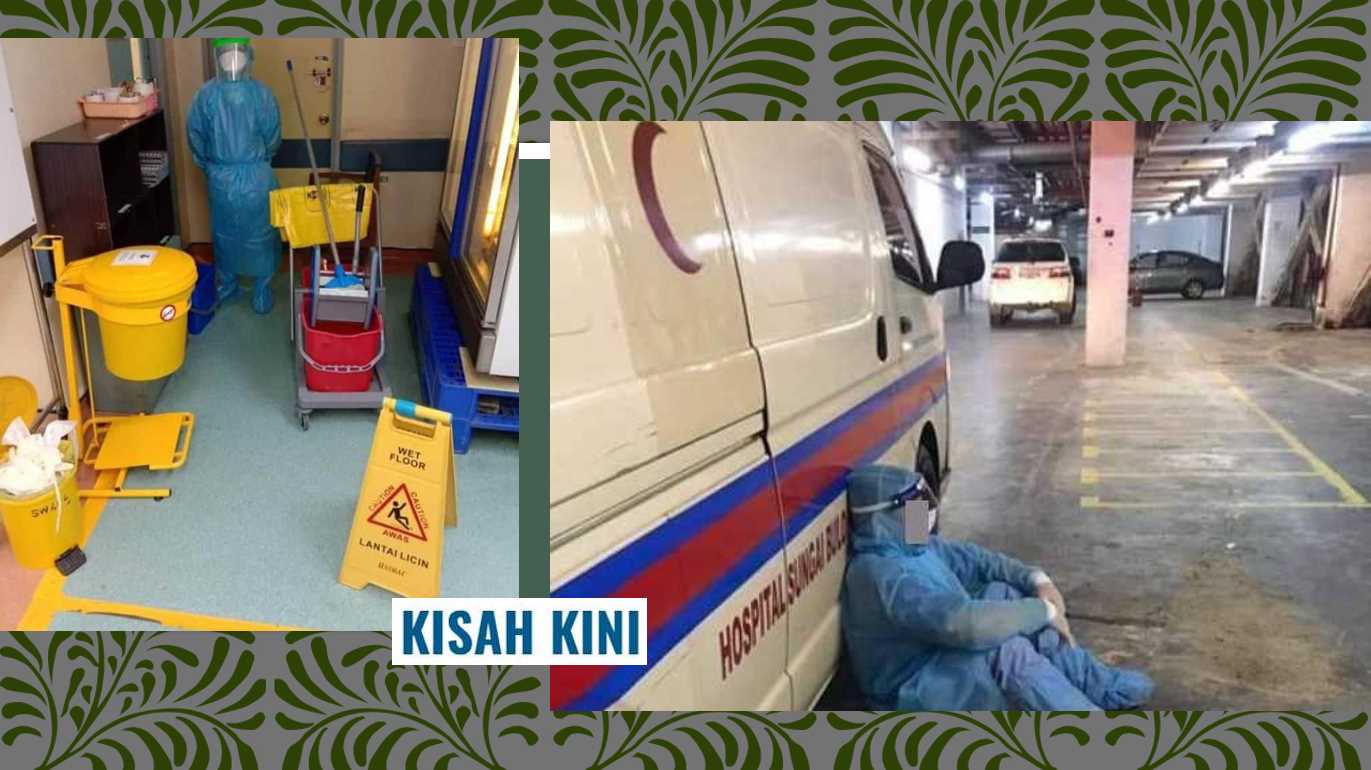 Photo of Demi Negara, Cuci Makmal Seawal Jam 5 Pagi Antara Bakti ‘Frontliner’ Sampai Penat Tersandar Di Ambulans